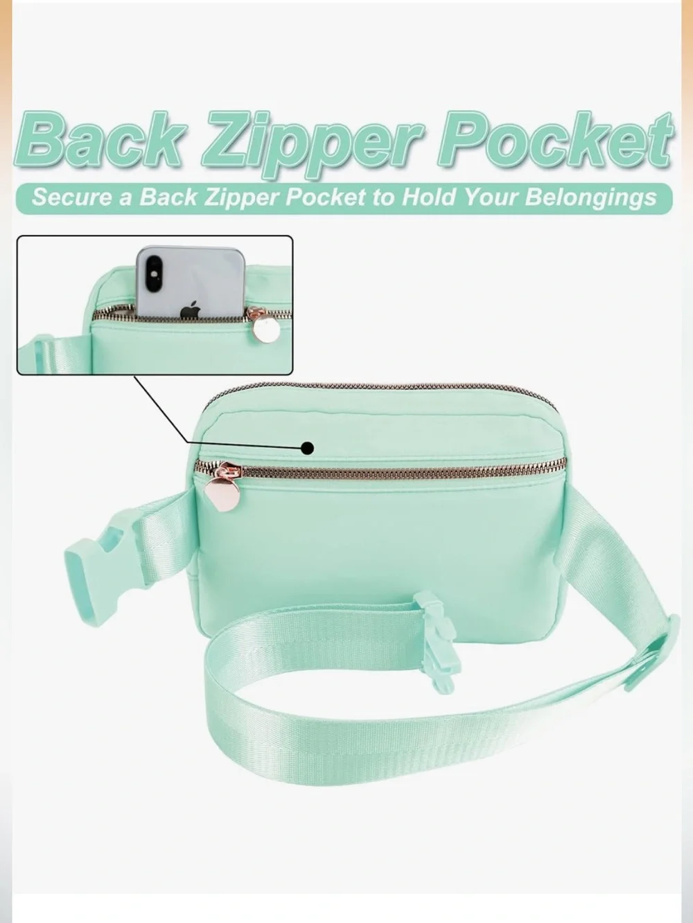 Uygafly Gifts for Girls Kids,Initial Fanny Pack Crossbody Purse Green,E 070